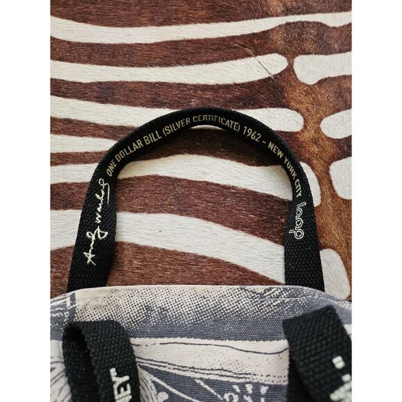 Y2K 2006 Rare Andy Warhol LOOP Dollar NYC Small Duffel Barrel Bag - Picture 7 of 11